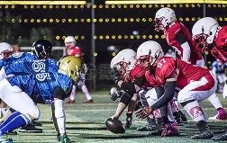 AYX SPORTS-橄榄球夜战：东城飞鹰队强势横扫岭东犀牛队，速度优势明显反击锐度十足的简单介绍